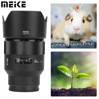 #ad MEIKE 85mm F1.8 Auto Focus Full Frame Lens for Canon EF Mount DSLR Camera 600D $165.00