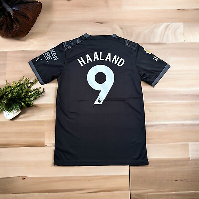 #ad Manchester City 23 24 Erling Haaland #9 Special Black Edition Men Size Medium $42.00