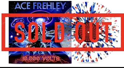 #ad ACE FREHLEY 10000 VOLTS 1st Edition Clear Red Blue Silver Former KISS BAND $29.99