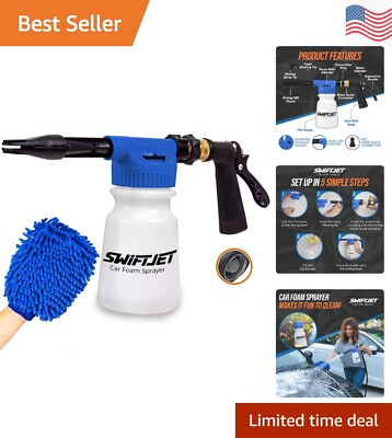 #ad Universal Adjustable Aqua Foam Sprayer Water Pressure amp; Soap Dial Blue $71.99