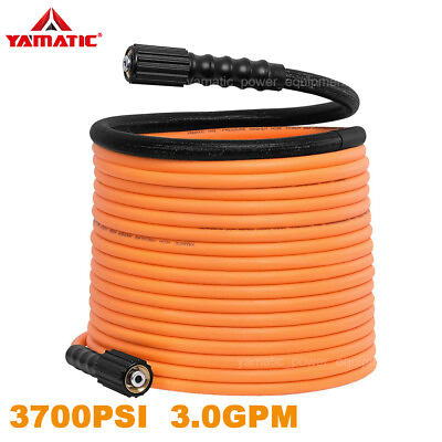 #ad YAMATIC Pressure Washer Hose Wear Resistant Kink Free Power Washer Hose 1 4quot; M22 $57.59