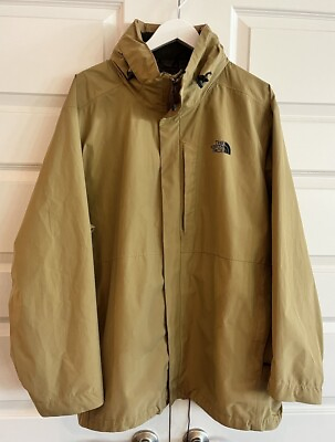 #ad The North Face Gore Tex Paclite Shell Hooded Jacket Waterproof Men’s SZ XXL Tan $71.99