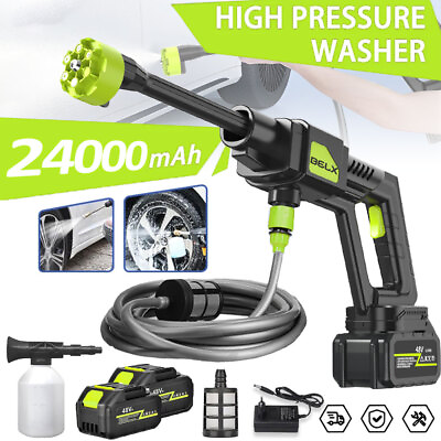 #ad Portable Cordless Pressure Washer 48V MAX Power Cleaner Kit for Cars Home Garden $63.73