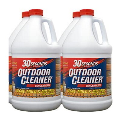 #ad Outdoor Concentrate Algae Mold and Mildew Cleaner by 30 Seconds 1 G. 4 Pack $92.20