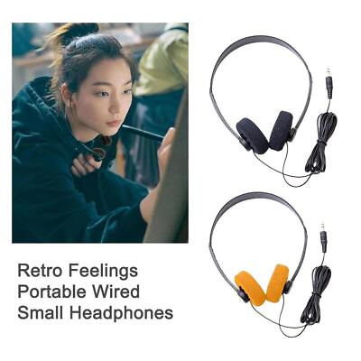 #ad Retro Foam On Ear Headphones Lightweight Digital Stereo Headphone USN $2.52