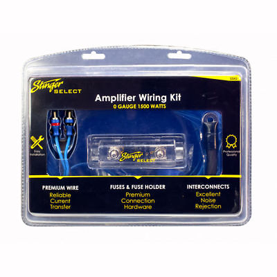 #ad New Stinger SSK0 1 0 gauge Complete Car Audio Amplifier Installation Wiring Kit $51.99