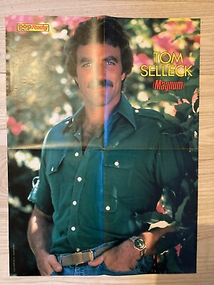 #ad Tom Selleck Magnum Gold Ulrike Vintage Pop Rocky Magazine Poster $24.99