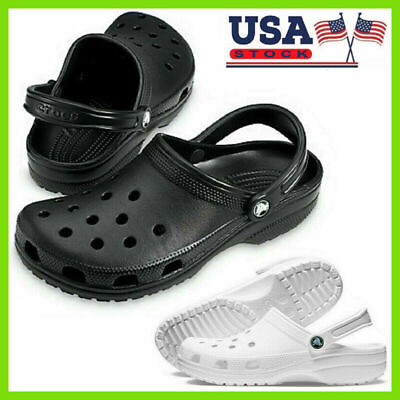 #ad New Croc Classic Clog Unisex Slip On Women Shoe Light Water Friendly Sandals USA $21.39