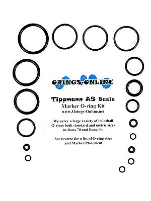 #ad Tippmann A5 A5 Basic Paintball Marker O ring Oring Kit x 4 rebuilds kits $13.25