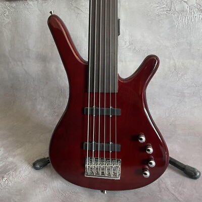 #ad 6 Strings Warwick Electric Bass Solid Body Black Fretboard Maple Neck Wine Red $279.30