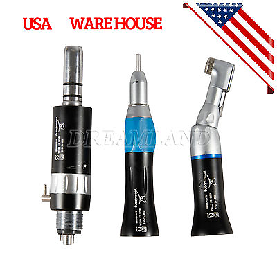 #ad USA Low Speed Handpiece Contra Angle Straight Nosecone Air Motor 4H fit NSK $39.99