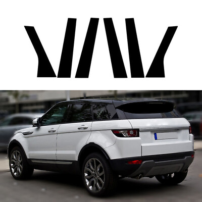 #ad For Range Rover Evoque L538 2013 2018 6Pcs Gloss Black Pillar Posts Door Trim $12.37
