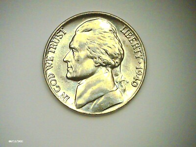 #ad 1940 P Jefferson Nickel Uncirculated Full Steps $18.95