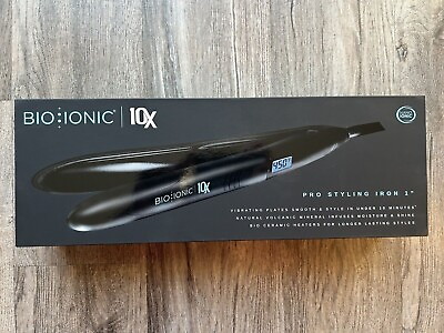 #ad Bio Ionic 10X Pro Styling Iron 1quot; Nano Ionic with Vibrating Plates. Brand new. $99.99