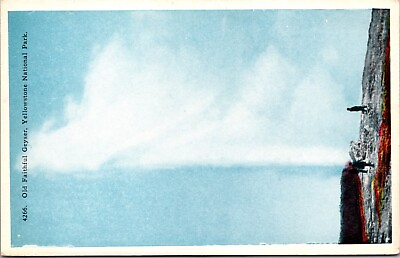 #ad #ad Old Faithful Geyser at Yellowstone National Park Postcard $2.55