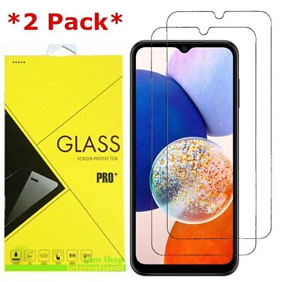 #ad 2Pack Premium Real Tempered Glass Screen Protector For Samsung Galaxy A14 5G $3.45