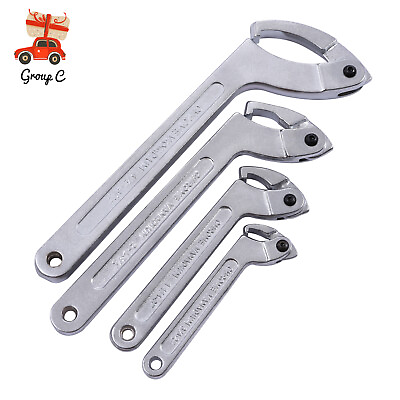 #ad 4* Adjustable Hook amp; C Pin Spanner Wrench Tool Set Tighten Removing Nut Wrench $42.89