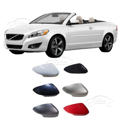 #ad Side Mirror Rear View Mirror Cover Caps For Volvo S40 C30 C70 V50 2007 2009 $56.99