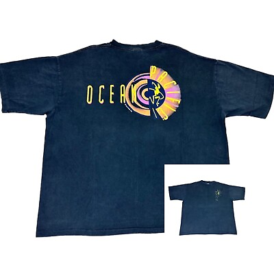 Vintage 1992 Ocean Pacific T Shirt XXL Black Beach Surf 90s Single Stitch $48.00