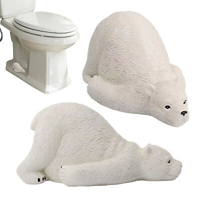 #ad #ad Polar Bear Decorative Toilet Bolt Covers Creative for Toilet Replacement Parts $19.80