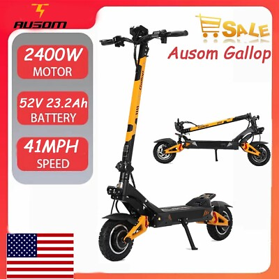 #ad Ausom Gallop Off Road Electric Scooter 2400W Dual Motor 52V 23.2Ah 41Mph 55Mile $1459.00
