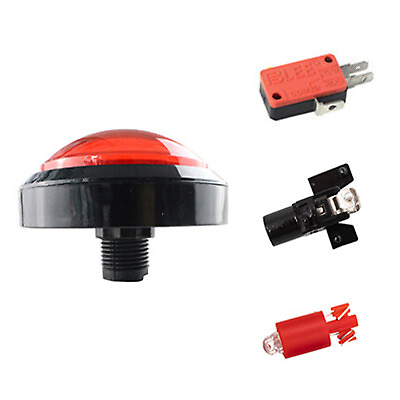 #ad Red 60mm Colorful Arcade Round Push Button Illumilated 12V LED Light Button g $10.88