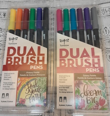 #ad Set Bundle of 2 Tombow Brush Pens Find Your Path amp; Dream Big NEW $28.00