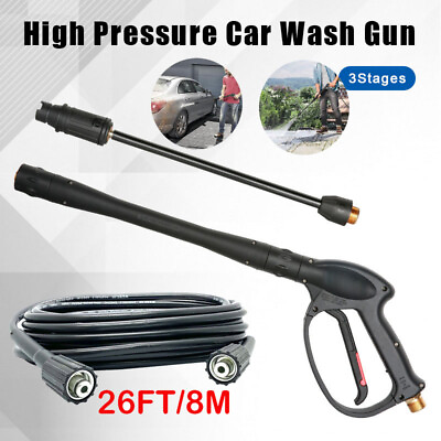 #ad High Pressure 3000PSI Garden Car Power Washer Gun Spray Wand Lance Hose Kit 2024 $5.99