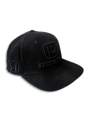 #ad Honda Black Stealth Flatbrim Logo Hat $30.00