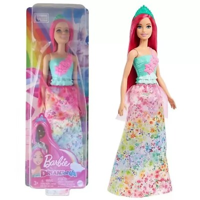#ad Barbie Dreamtopia Princess Doll with Dark Pink Hair $6.95