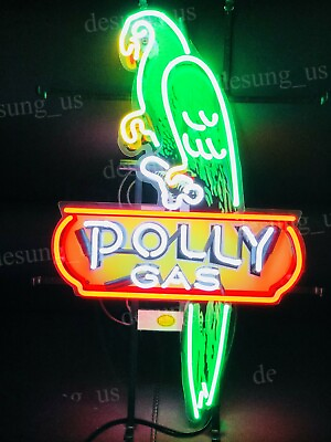 #ad #ad New Polly Gas Gasoline Oil Lamp Neon Light Sign 20quot;x16quot; HD Vivid Printing $142.09