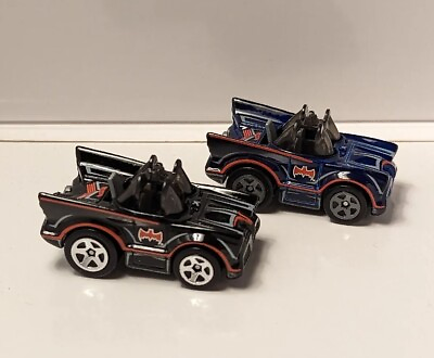 #ad Hot Wheels Batman TOONED Classic TV Series Batmobile lot Blue amp; Black cars $20.00