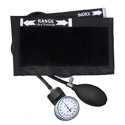 #ad Dixie EMS Deluxe Aneroid Sphygmomanometer Blood Pressure Set W Adult Cuff Ca... $24.55