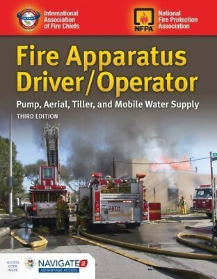#ad Fire Apparatus Driver Operator: Pump Aerial Tiller Mobile Water **NO CODE** $45.00