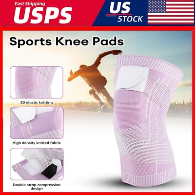 #ad US Sports Compression Sleeves Knee Pads Elastic Knee Support Brace for Men Women $11.67