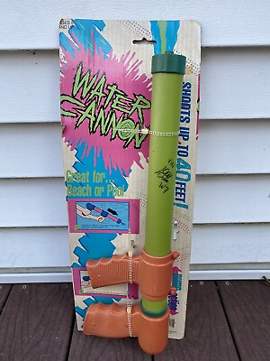 #ad #ad Vintage Larami Super Soaker Water Cannon Orange Green 1989 New Old Stock $99.99