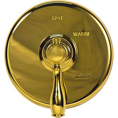 #ad Newport Brass Bevelle 4 1744BP 01 Round Pressure GOLD Shower. NEW $329.99