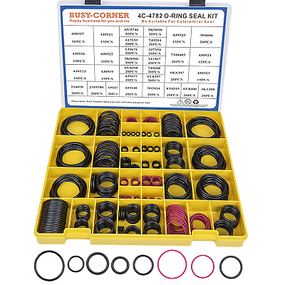 #ad 4C 4782 Seal O Ring Kit Nitrile 90 Hydraulic Hose Fitting Orings Fits CAT Cat $86.19