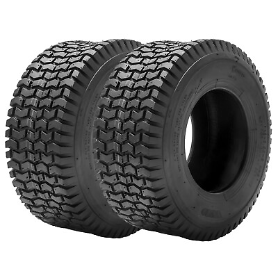 #ad Set 2 16x6.50 8 Lawn Mower Tires 4Ply 16x6.5x8 Garden Tractor Tubeless Replace $57.99