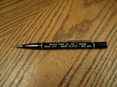 #ad #ad Vintage Durolite Mechanical Pencil Briggs Pump Co Omaha Sioux City North Platte $12.99