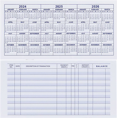 #ad #ad 20 Pack Checkbook Register Check Registers for Personal Blank Ledger Registers $8.44