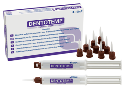 #ad Itena Dentotemp Long Term Temporary Cement 2 X 5ml Automix Syringe Dental $66.49