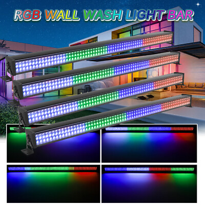 4pcs 80W RGB 192 LED Wall Washer DMX Stage Light Strobe Show Party Club Disco US $189.99
