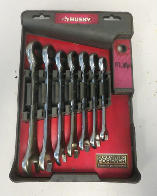 #ad Husky 7 Piece Universal Ratcheting Wrench Set $34.99
