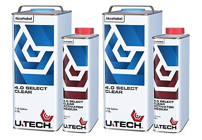 UTECH AkzoNobel U TECH 4.0 Select Clear Coat Similar PPG Two 1.25 Gallon Kits #ad $239.99