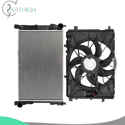 #ad #ad Radiator and Radiator Cooling Fan Assembly Car Electric For Mercedes Benz C230 $215.88