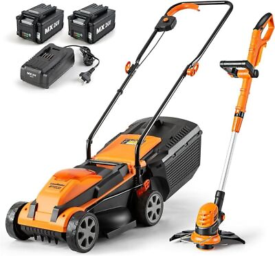 20VMWGT 24V Max 13quot; Lawn Mower and Grass Trimmer 10 inch Combo 2x4.0Ah Batteries #ad $204.54