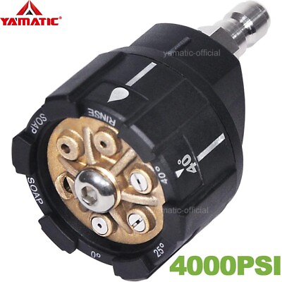 #ad YAMATIC 6 in 1 Pressure Washer Turbo Nozzle 1 4quot; Quick 4000 PSI amp; 4.0 GPM $20.69