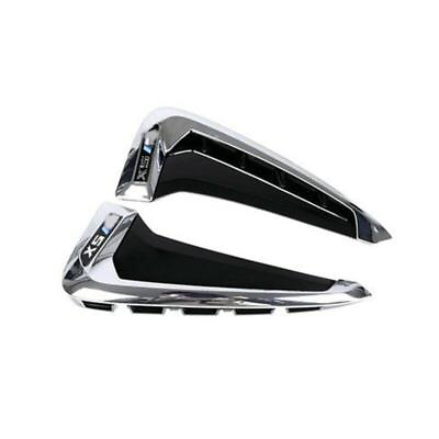#ad 2Pcs Side Air Vent Cover Trim For BMW X5 F15 2014 2018 Chrome ABS Marker Fender $22.59