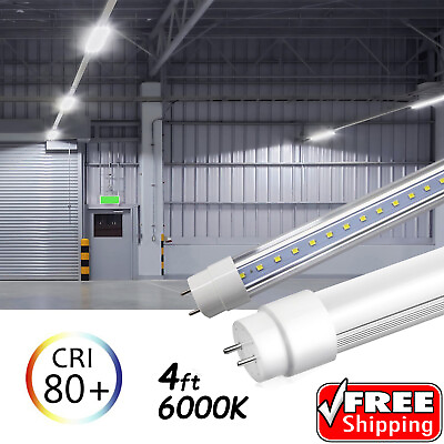 #ad 10 100 PACK LED G13 4FT 4 Foot T8 Tube Light Bulbs 18W 6000 6500K Cool White $409.95